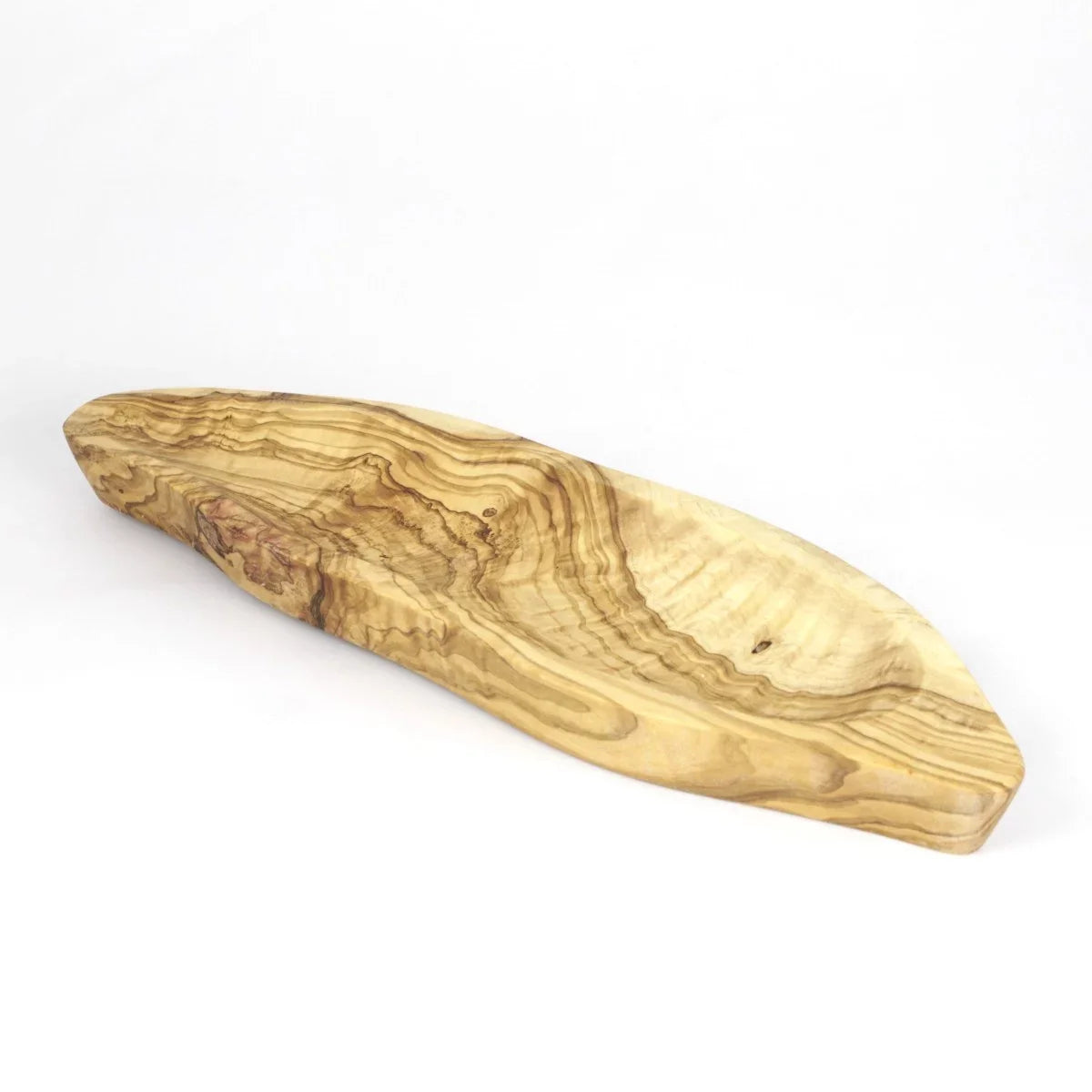 Aflangt elegant fad, 25 cm i oliventræ