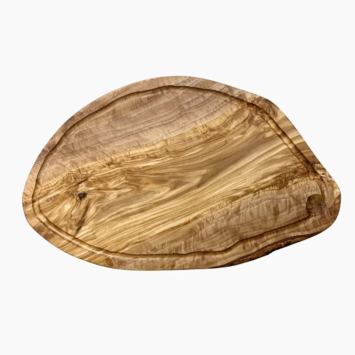 Skærebrætter m/saftrille, 40-45 cm i oliventræ