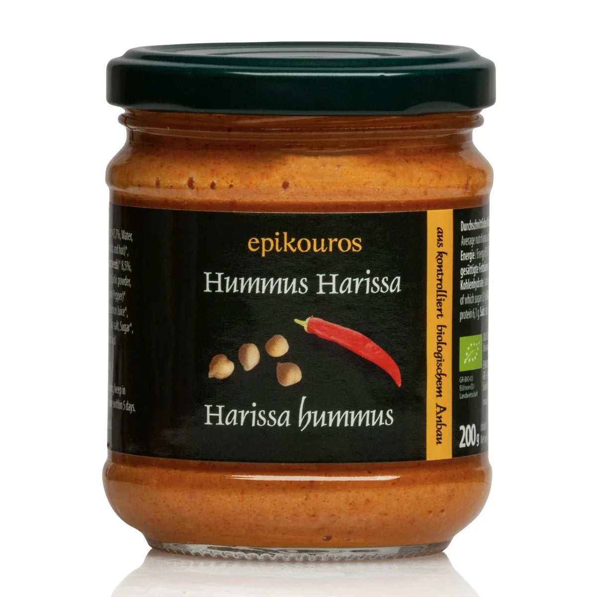 Harissa-humus, økologisk, 200 g