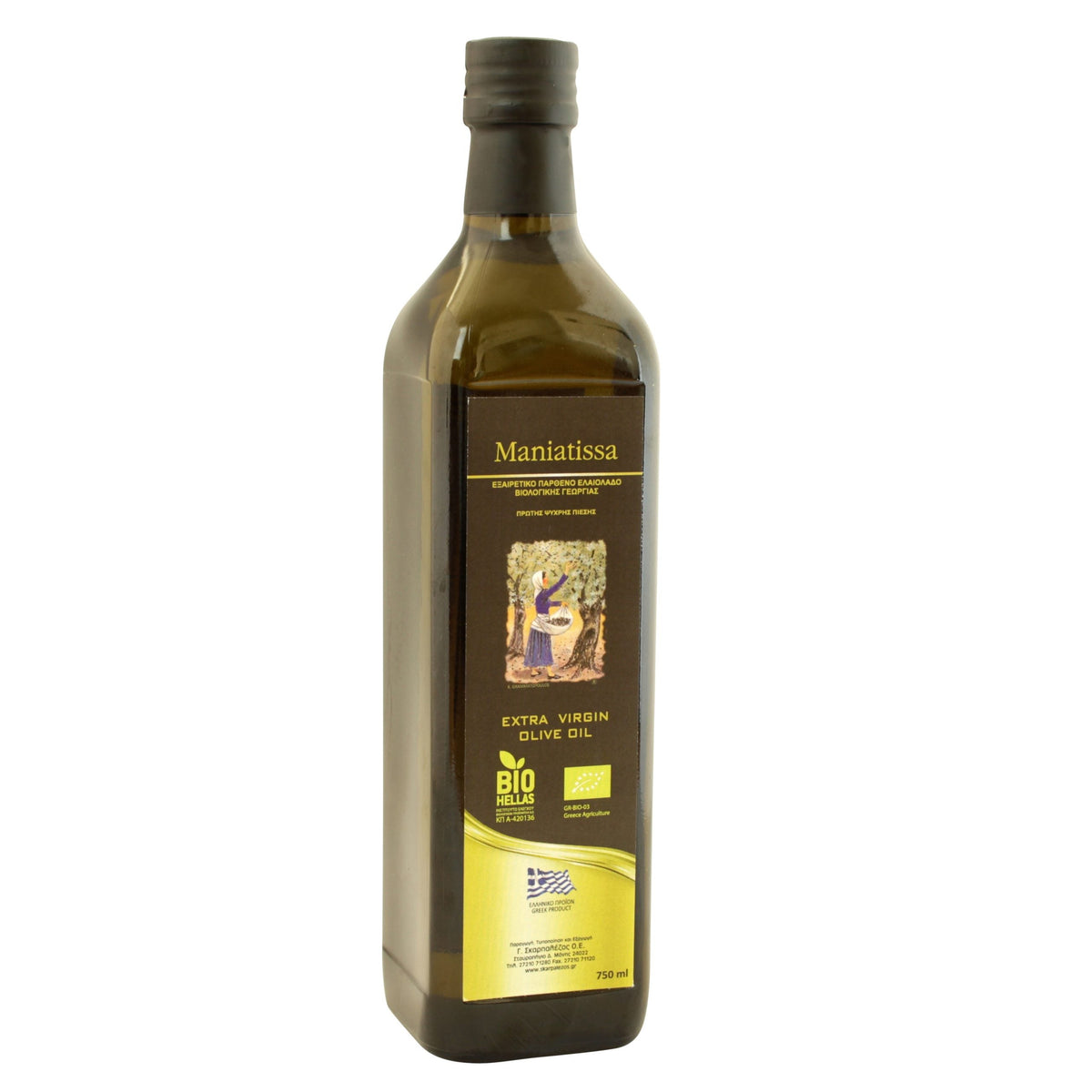 Økologisk ekstra jomfru olivenolie – 0,75 liter